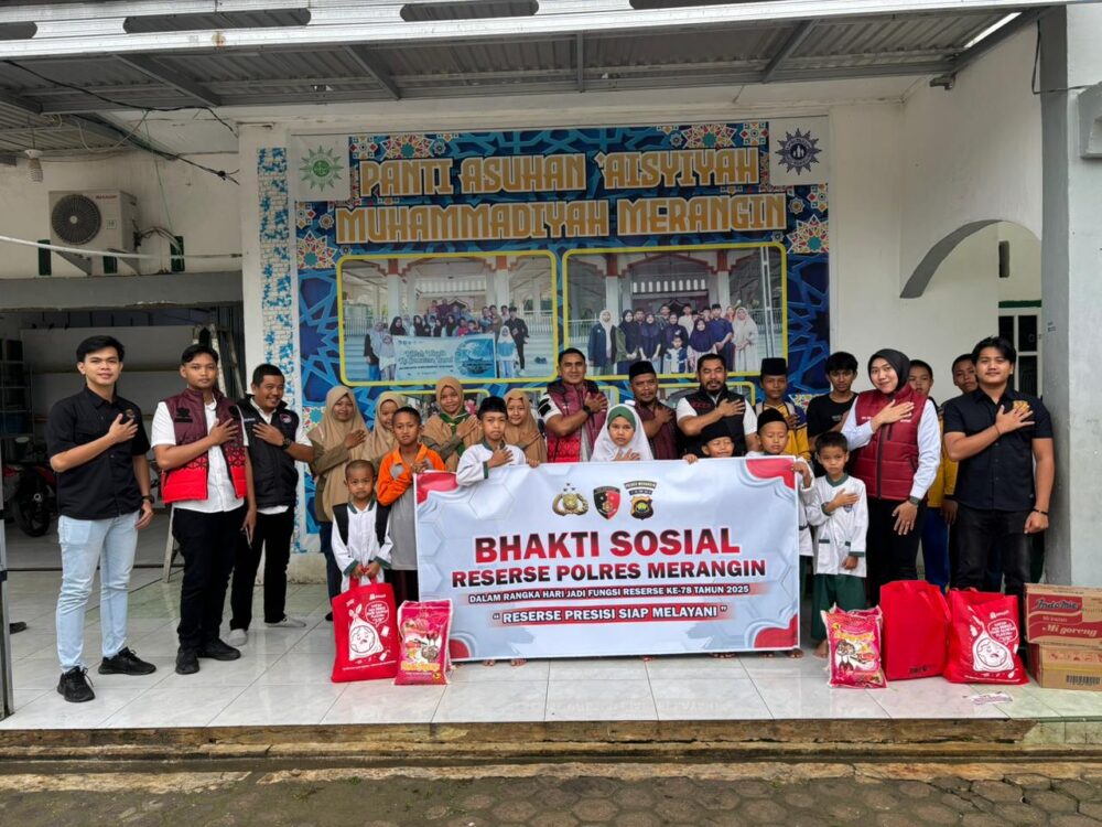 Sebagai Wujud Syukur HUT Reserse ke-78, Sat Resnarkoba Polres Merangin Gelar Bakti Sosial di Panti Asuhan Muhammadiyah