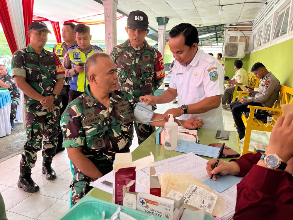 Bakti Kesehatan Kodim 0420/Sarko Semarakkan Hari Juang TNI AD Tahun 2025