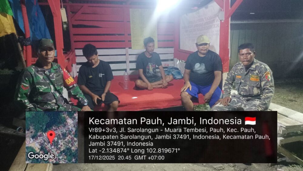 Koramil 420-03/Pauh Tingkatkan Keamanan Wilayah Melalui Patroli dan Komsos Malam