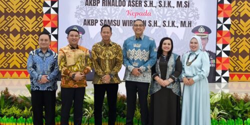 Penuh Kehangatan, Bupati Parosil Lepas AKBP Rinaldo dan Sambut Kapolres Baru Lampung Barat