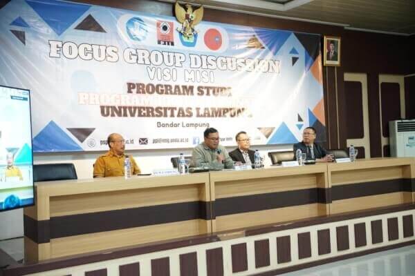 Unila Gelar FGD Renstra, Visi-Misi, dan Pengembangan Kurikulum PSPPI