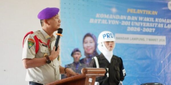 Nahkoda Baru Menwa Unila: Ridho Jurihim Siap Perkuat Karakter Bela Negara Mahasiswa
