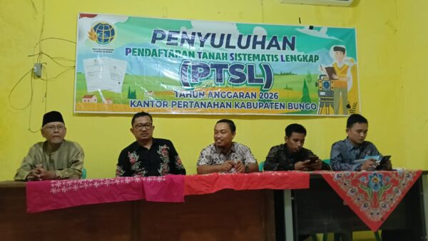 BPN Bungo dan Lurah Pasir Putih Gelar Penyuluhan PTSL.