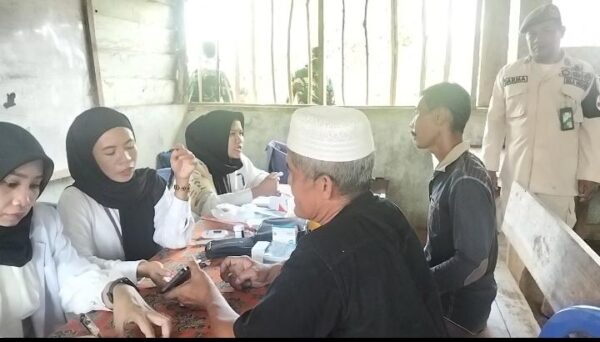 *Satgas TMMD ke 128 Kodim 0420/Sarko Gelar Pengobatan Gratis*