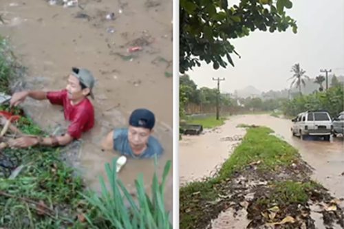 Viral! Aparatur Kelurahan Sukarame II “Nyemplung” Bersihkan Saluran Air Kampung Sepagoh untuk Cegah Banjir