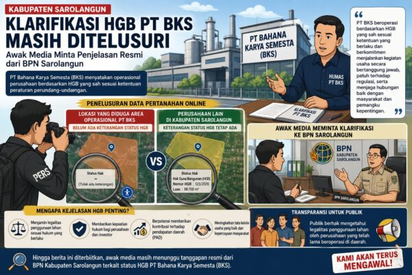 Disinyalir HGB Pabrik Kelapa Sawit PT BKS Belum Terdata di Sistem BHUMI ATR/BPN, Awak Media Masih Lakukan Penelusuran