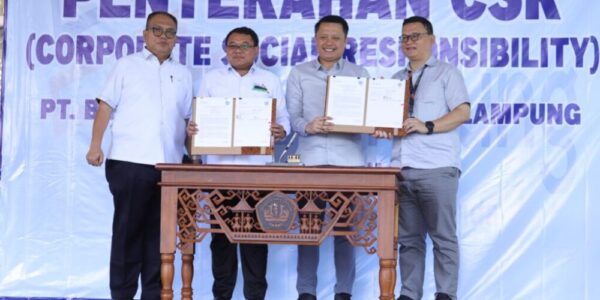 Penyerahan CSR Bank Lampung Dukung Pengelolaan Sampah dan Pendidikan Berkelanjutan di Unila