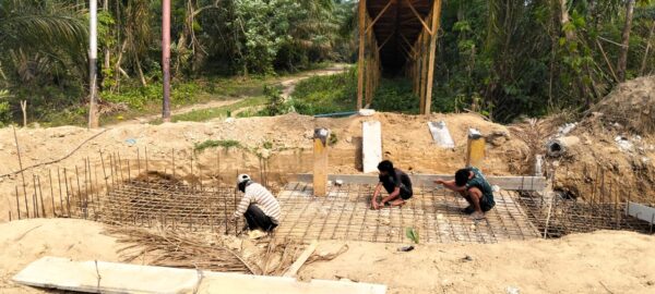 Pembangunan Jembatan Gantung di Desa Pulau Aro Terus Dikebut, Buka Akses dan Perkuat Konektivitas Warga