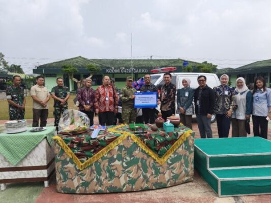 Perkuat Pelayanan Kemanusiaan, BRI Serahkan Mobil Ambulance kepada Kodim 0420/Sarko