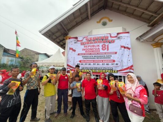 Gebyar Dirgahayu RI ke-81: Warga BTN Merangin Raya Meriahkan Perayaan dengan Jalan Sehat, Senam, dan Banjir Hadiah