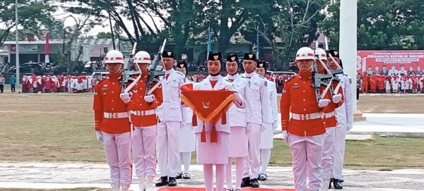 Pengibaran Bendera Berlangsung Sukses, Ini Daftar Petugas Upacara HUT RI ke-81 di Merangin
