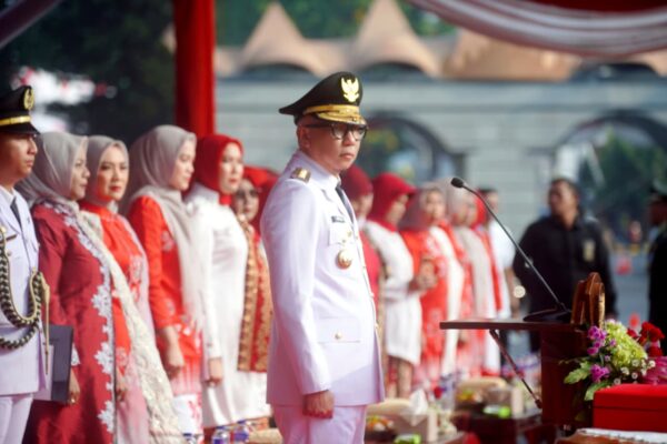 Gubernur Mirza Pimpin Upacara HUT ke-81 RI di Lampung, Berlangsung Khidmat