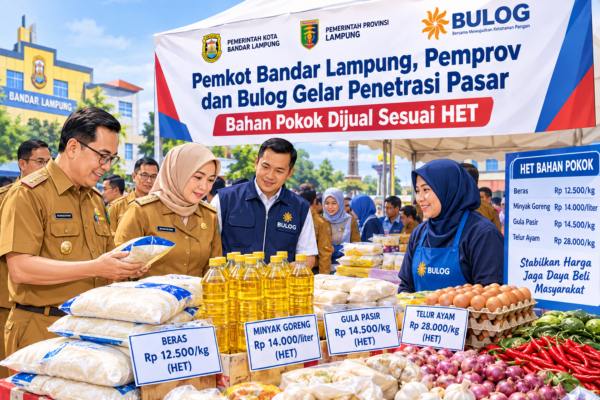 Pemkot Bandar Lampung Gelar Penetrasi Pasar, Jaga Harga Pangan