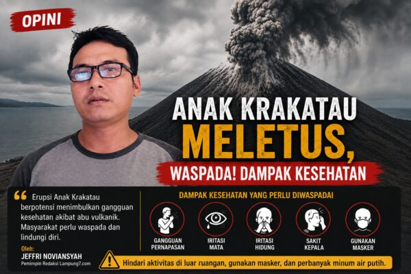 Anak Krakatau Meletus, Waspadai Dampak Kesehatan [Opini]