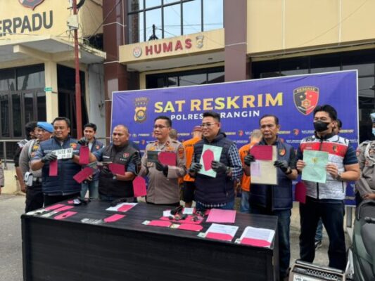 Press Release Polres Merangin Ungkap Kasus Penggelapan, Kerugian Perusahaan Capai 11 Miliar