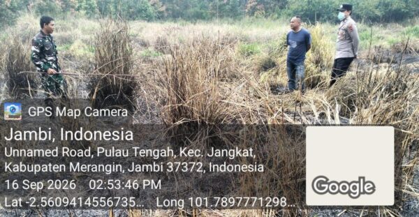 GERAK CEPAT TNI-POLRI CEK HOTSPOT DI RENAH ALAI, API BERHASIL DIPADAMKAN