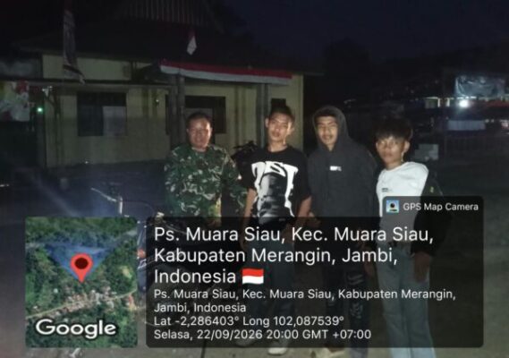 PATROLI MALAM DAN KOMSOS KORAMIL MUARA SIAU, PERKUAT KEPEDULIAN WARGA TERHADAP KEAMANAN LINGKUNGAN