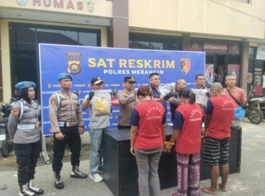 POLRES MERANGIN UNGKAP KASUS PEMBUNUHAN BERENCANA DI DUSUN BARU, TIGA PELAKU DIAMANKAN