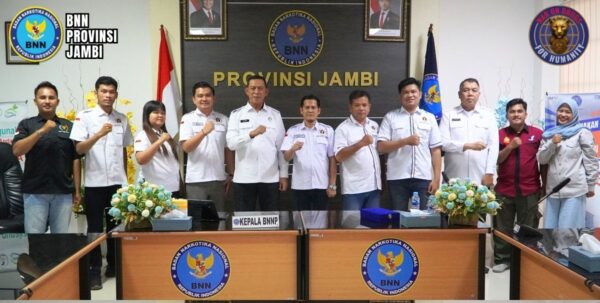 BNNP Jambi Sambut Baik Sinergi dengan PWI Kota Jambi, Perkuat Edukasi Bahaya Narkotika