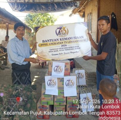 PPNK 73 Lemhannas RI Salurkan Bantuan Kemanusiaan untuk Korban Kebakaran di Desa Sade NTB