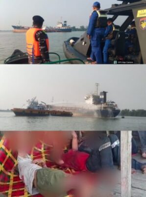 MT Nurhasanah Lima Terbakar di Perairan Tanjab Timur, Lima Kru Jadi Korban