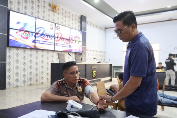 Peringati HUT ke-75 Humas Polri, Polres Merangin Gelar Donor Darah, Perkuat Kepedulian Kemanusiaan