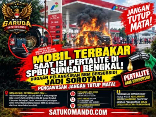 MOBIL TERBAKAR SAAT ISI PERTALITE DI SPBU SUNGAI BENGKAL! DUGAAN PELANGSIRAN BBM BERSUBSIDI JADI SOROTAN, PENGAWASAN JANGAN TUTUP MATA!