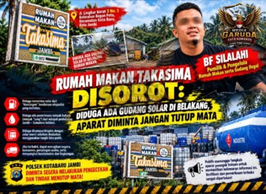 Rumah Makan Takasima Disorot, Warga Duga Ada Aktivitas Penampungan Solar di Belakang Lokasi