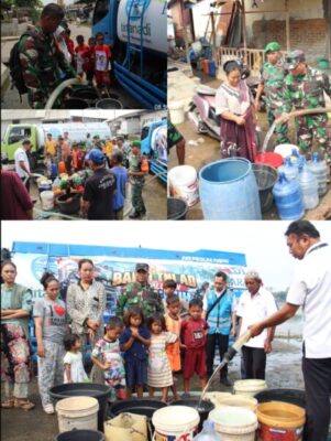 Bhakti TNI AD,Kodim 0201/Medan Salurkan Air Bersih Untuk Warga Belawan
